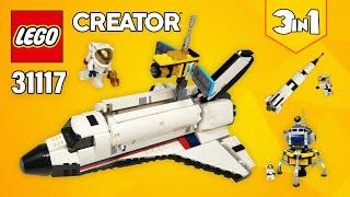 LEGO® Creator 3in1 Space Shuttle Adventure (31117)[486 pcs] Rocket & Lunar Lander Instructions | TBB