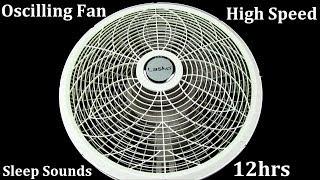 Oscillating Fan High Speed 12hrs "Sleep Sounds" ASMR