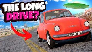 NEW The Long Drive Map has SECRETS in BeamNG Drive Mods!