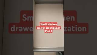 Kitchen: small drawer no partition part 1 #kitchenmakeover #kitchenorganizationideas