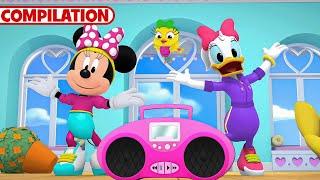 Minnie's Bow-Toons!  | NEW 15 Minute Compilation | Part 4 | Party Palace Pals | @disneyjr