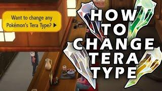 How To Change A Pokemon's TERA TYPE In Pokemon Scarlet and Violet