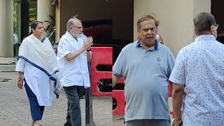 David Dhawan and Pankaj Kapoor Attend Satish Kaushik Prayer Meet