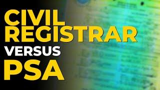 CIVIL REGISTRAR vs PHILIPPINE STATISTICS OFFICE