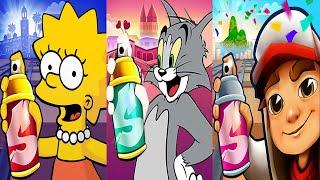 Subway Surfers Rio Carnival 2025 vs Lisa Simpson vs Talking Tom Run Gameplay HD