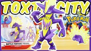 JAZWARES TOXTRICITY S5 Battle Feature Figure Pokémon Toy Review and UNBOXING [Wicked Cool Toys]