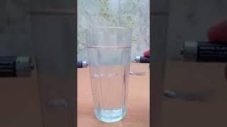 Simple Science Experiment with Batteries and Salt Water FAKE or REAL #shorts #experiment