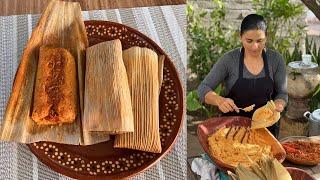 Tamales de Carne Sonorenses (Tamales Rojos) - La Herencia de las Viudas