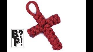 Make a Paracord Cross - Snake Knot Method - BoredParacord.com