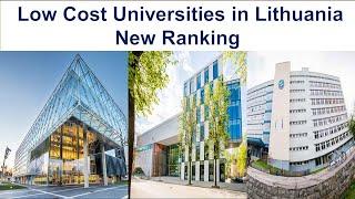 LOW COST UNIVERSITIES IN LITHUANIA NEW RANKING