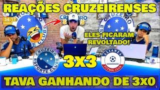 VAMOS RIR? REAÇÕES CRUZEIRO SPORTS! "CRUZEIRO 3x3 ALIANZA" ELES FICARAM REVOLTADOS!