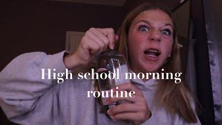 High school morning routine