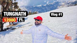 Chopta Tungnath Trip Vlog | Chopta Tungnath Snowfall  | Worlds Highest SHIVA Temple | Tour Vlog #1 |