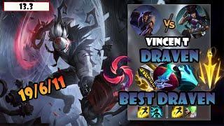 ENG SUB【Vincent Draven】S12 CN Best Draven Vs Caitlyn  | 19 Kills