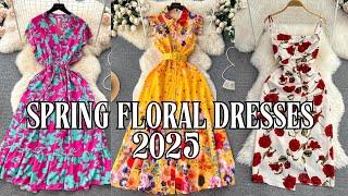  Trendy Spring Floral Dresses 2025 | Must-Have Styles for the Season! 