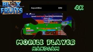 Blox Fruits Mobile PvP Handcam! | bounty hunt with handcam | roblox