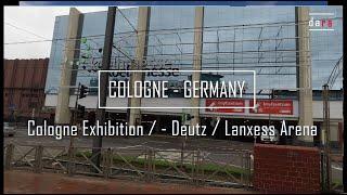 Cologne (Köln) Messe Deutz [4k, 8k] Walking Tour, Food, Shops, River Rhine (Rhein), Exhibition