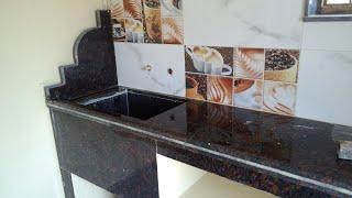 Granite marble kitchen platform and Tiles