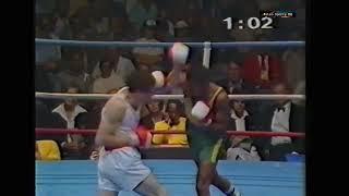 Jimmy Price wins Gold commonwealth games 1982 v  Douglas Sam Boxing