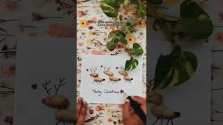 WoW! Easy way to make Christmas card  .. #youtubeshorts #chritmascraft #craftideas#viralshorts