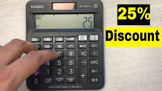 How To Calculate 25 Percent Discount on Calculator