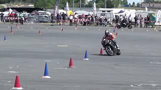 Winning run 2022 Motogymkhana European Championship Heat 1 Richard van Schouwenburg