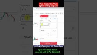 Dhan Tradingview Option Trading Live - Stop Loss Order Dhan Option Trading Live