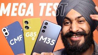 Best 5G Phone Under ₹20,000 | Samsung M35 vs Moto G85 vs CMF Phone 1 |