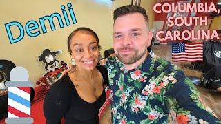  Haircut & Beard Trim by ‘Demii’ in Columbia, South Carolina  ASMR