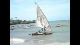 Vissersboot Blessed Camp Mbuyu Beach Msambweni Kenia Coast