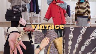 Vintage Shopping Chanel, Dior, Celine, Burberry, Gucci, Louis Vuitton, Armani, Polo, Saint Laurent