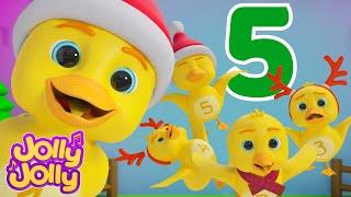 Christmas is coming Five little ducks + More | Jolly Jolly - Learn and Play - Nursery Rhymes