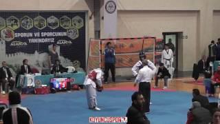 63kg Murat Basumlu vs Hasan Bugra Eroz (2017 Turkish Senyor TKD Championships)