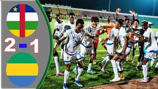 République centrafricaine RCA  Gabon 2 - 1  Résumé du match - UNIFFAC TOURNOI ZONAL U20 CONGO 2024