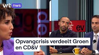 Opvangcrisis verdeelt Groen en CD&V: bekijk hoogtepunten van voorzittersdebat "Zevende dag"