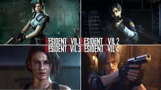 The Resident Evil Remake Saga - 4 Full Games,1 Video (2002-2023)