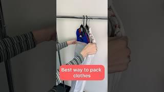 Pack Clothes Like a Pro—Double the Space, Zero Wrinkles!#shorts