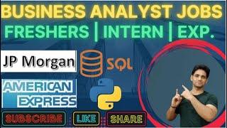 Business Analyst Jobs in India | Business Analyst Jobs for Freshers | Remote BA Jobs | BA Intern Job