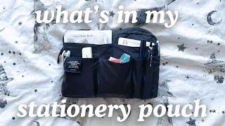 what's in my stationery pouch  delfonics utility pouch medium