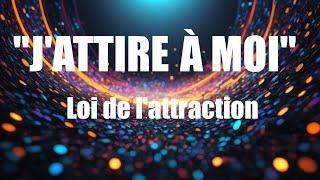 Loi d'attraction  "J'ATTIRE TOUT CE QUE JE VEUX"