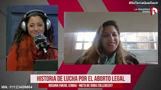 #28M por aborto legal: hablamos con Rosana Fanjul