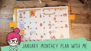 Plan January with me - Hobonichi Cousin Kit