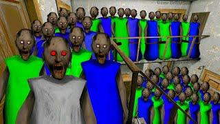 Granny Green Gang VS Blue Gang  granny grandpa horror game definition | granny game playing video