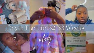 Day in the Life 32-33 Weeks Pregnant | Breeched Baby| Newborn Finds