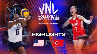  USA vs.  TUR - Highlights Week 1 | Women's VNL 2023