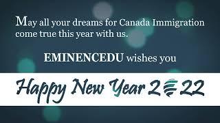 INDIA TO CANADA: EMINENCEDU WISHES HAPPY NEW YEAR..!!