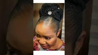 Latest Hairstyles For Black Women || Ponytail Hairstyles With Beautiful Hair Styling #shorts