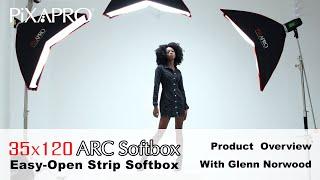 PiXAPRO 35/120cm Arc Strip Softbox - With Glenn Norwood