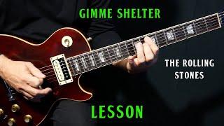 how to play "Gimme Shelter" on guitar by The Rolling Stones | rhythm & solo guitar lesson tutorials