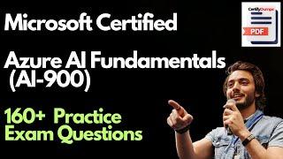 AI-900 Microsoft Azure AI Fundamentals Practice  Exam Question and Answers | Exam Azure AI-900